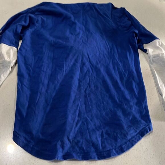 Nike NFL Team Apparel Dallas Cowboys Hooded Button Henley Long Sleeve T Mens Sma - Picture 6 of 8